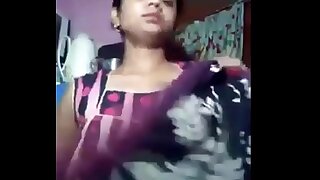 indian huge gut aunt transferral infront of cam