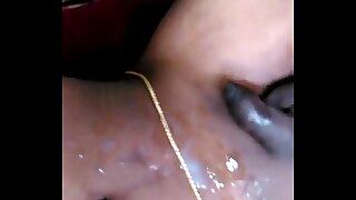 Hot increased by sexy Indian Tranny Manusha getting cumshot on belly